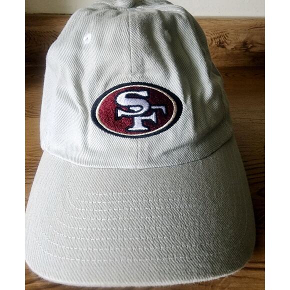 San Francisco 49ers Baseball Cap Logo Adjustable Strap Tan Casual Hat -K - Picture 1 of 10